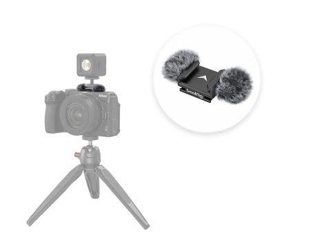 SmallRig Fuzzy Windbuster Top and Bottom Cold Shoe Mount with Built-In Faux Fur Cushions and Separate Mini LED Light Support for Nikon Z30 Mirrorless Camera 3859 For Cheap