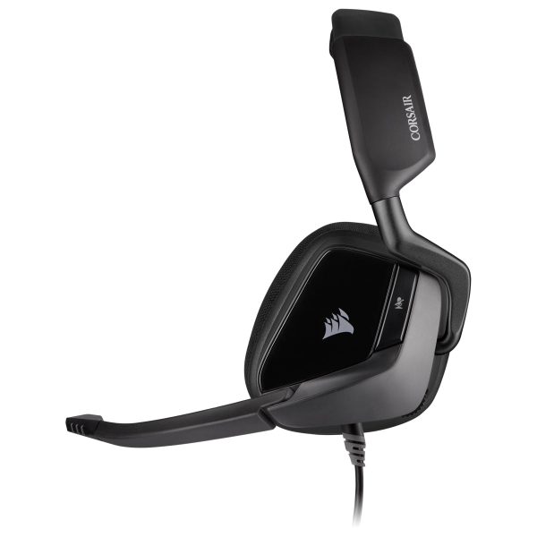 CORSAIR Void Elite Premium Gaming Headset with 7.1 Surround Sound, Flip-Up to Mute Omnidirectional Microphone, iCUE EQ Equalizer App Support and USB Adapter for PC Computer Laptop Gaming Consoles (Carbon) | CA-9011205-AP Online