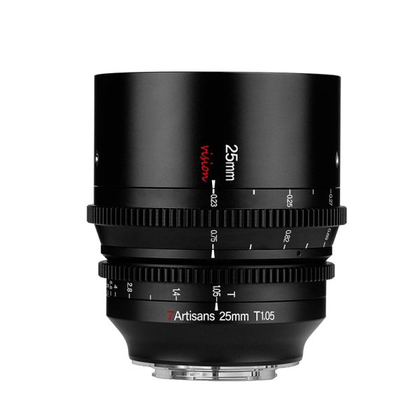 7Artisans Vision 25mm T1.05 Photoelectric MF Manual Focus Cine Lens for APS-C Format Sensors, ED Glass and All-Metal Shell Design for MFT M4 3 M43 Micro Four Thirds Mount Mirrorless Cameras (Black) Online Sale