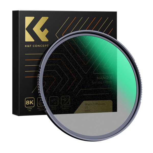 [CLEARANCE] K&F Concept Black Mist 1 2 Density Nano-X Series Dark Diffusion Lens Filter with Special Effects and Ultra Clear Multi-layer Coating (Available in 49mm, 58mm, 67mm, 72mm, 77mm and 82mm) Hot on Sale