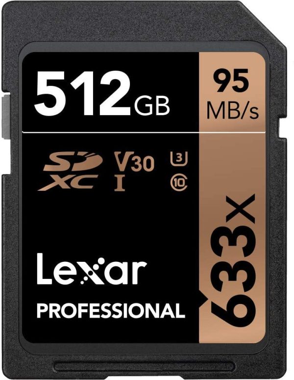 Lexar Professional 633x Speed SDXC Card with up to 512GB Storage Capacity LSD512CBAP633 Hot on Sale