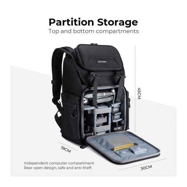 K&F Concept Beta 22L Medium Hard Shell Photography Digital Camera Backpack Bag with 15 inch Laptop Compartment & Built-in Rain Cover for DSLR, Mirrorless Camera, Lens, Tablet, iPad, MacBook, Drone, DJI, Canon, Nikon, Panasonic, Fujifilm Sale