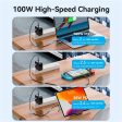 Vention 100W PD 4-in-1 USB Type C Fast Charging Data Cable with USB A and Micro USB Adapter, 480Mbps Transmission Rate for Android Smartphone, Tablet, Laptop, PC - 1   1.5   2 Meters Supply