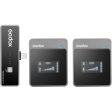 Godox MoveLink LT2 Compact Wireless Microphone System 2.4GHz (TX TX RX) with Lightning Connector, 2 Lavalier Mics for Smartphone Audio Recording Vlogging Cheap