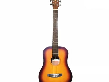 Fernando Blue Rock Mini AG-MINI 20-Fret 6 Strings Acoustic Guitar with 34  Spruce and Mahogany Body, and Satin Finish for Beginners and Student Musicians (Sunburst) | AG-MINI SB on Sale