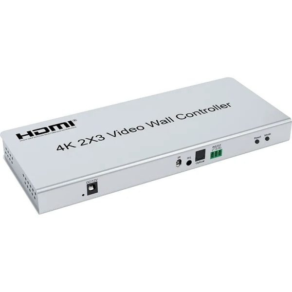 ArgoX 4K HDMI 2x3   3x3 TV Video Wall Controller Multi Screen Processor with IR Remote Control, RS232 Control, Supports Multiple Splicing Method, Optical Fiber, and Stereo Audio Format | HDVW07 HDVW08 Online now