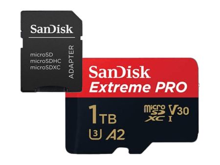 Sandisk Extreme Pro Micro SD Card 1TB UHS-I SDXC Class 10, 200mb s and 140mb s Read and Write Speed A2 with Adapter | SDSQXCD-1T00-GN6MA Hot on Sale