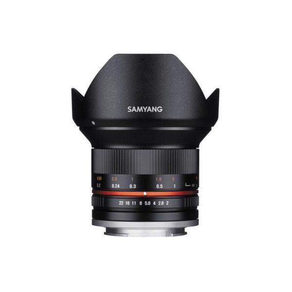 Samyang 12mm f 2.0 Manual Focus APS-C Wide Angle Prime Lens for Canon EF-M Mirrorless Camera with Extra Low Dispersion ED & Aspherical Elements | SY12M-M-BK For Discount