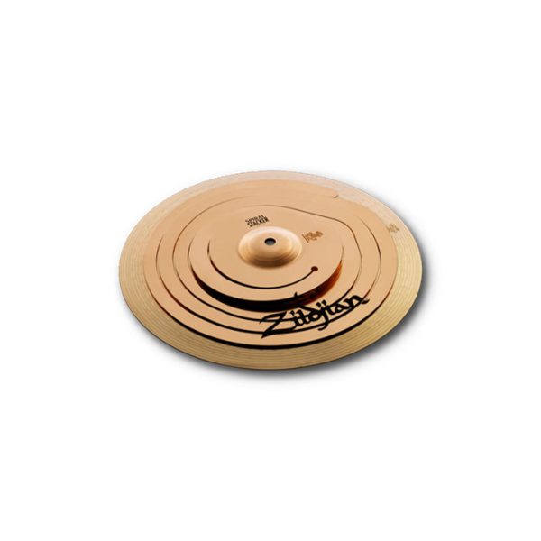 Zildjian FX Spiral Stackers Ultra Lightweight Cymbals with High Pitch Bright Sound Traditional Finish for Drums | FXSPL10 Supply