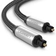 UGREEN 1-Meter   1.5 Meter   2-Meter   3 Meters Toslink Digital Audio Cable with Cotton Braided Sleeves, and 7.1 Surround Sound Support for TV, Home Theater, Amplifier, Receiver | 10539 10542 10540 10541 Online Sale