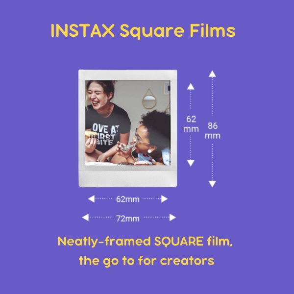 FUJIFILM Instax Square Sunset Film 10s (10 Sheets) Single Pack Sale