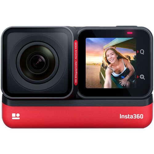 [Open Box] Insta360 ONE RS Twin Edition Waterproof 4K 360 Action Camera 60FPS with FlowState Stabilization, Interchangeable Lens, Active HDR Online Sale