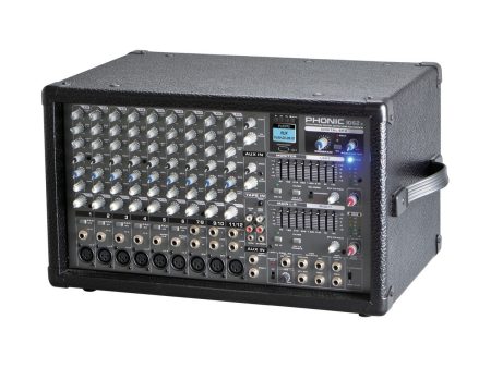 Phonic POWERPOD 1062R 600W 10-Channel Powered Mixer with DFX, USB Recorder, Dual 8-Band Graphic Equalizers, Two Super Hi-Z Inputs, Two Built-in Limiters, and Trim Control for Record Level Matching Online