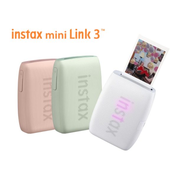 FUJIFILM Instax Mini Link 3 Smartphone Printer with 3D AR Effects, Remote Live View, Collage Mode, Easy Sharing, In-App Stickers & Frames, Tilt-to-Zoom, and iOS & Android Support Hot on Sale