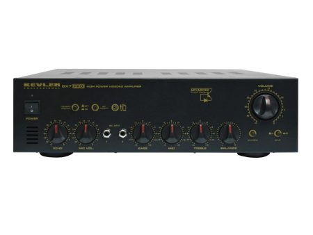 KEVLER GX-7 PRO 800W X2 High Power Videoke Amplifier with Mic Priority Button, Mic AUX 3.5mm Jack Input, Feedback Reducer and Effects Master Controls For Sale