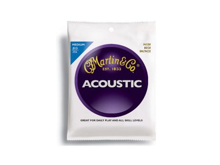 Martin & Co. M150 Acoustic 80 20 Bronze Guitar Strings Set (Medium .33- 1.42mm) | M-150 For Discount