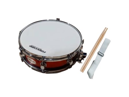 Fernando 14  Piccolo Snare Drum Marching Set with UK Drum Head, Adjustable Straps, and Drumsticks (Wine Red) | JBS10055 AJ Fashion