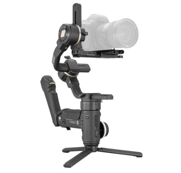 Zhiyun Crane 3S Camera 3-Axis Handheld Gimbal Stabilizer for DSLR, Mirrorless, and Cine Camera with 6.5kg Payload Capacity, 55° Angled Roll Axis, Extendable Arm, Modular Handle Grip & Tripod Online