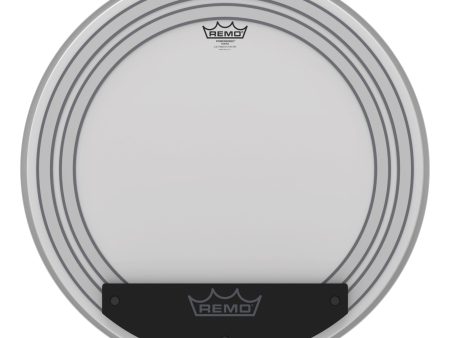 Remo 24  Powersonic Coated Bass Drum Head with Focused Low-End, Subtle Attack, Subsonic Dampening Rings and External Snap | PW-1124-00 Hot on Sale