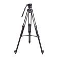 WEIFENG WT-717 Professional Video Tripod with 55mm Bowl Fluid Head 360° Pan   -65° to 90° Tilt, Quick Release Plate, 1 4  & 3 8  Attancement Threads, 180cm Max. Height, 6kg Max. Load Capacity for DSLR, SLR, Mirrorless, Cinema Camera For Sale