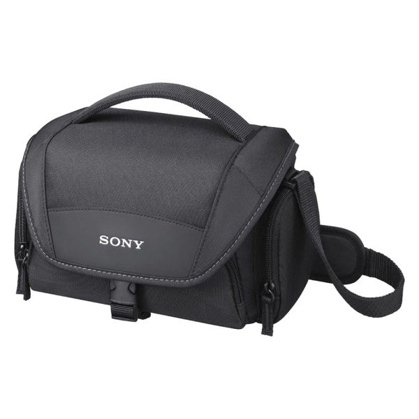 Sony LCS-U21 Soft Nylon Carrying Case with Durable Handle and Shoulder Strap for DSLR, Camcorders, NEX and Cyber-shot Cameras For Sale