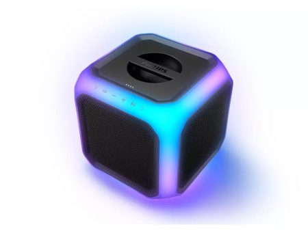 Philips 2-Way 160W Portable RGB Bluetooth Party Speaker with 360 Degree Light Bars, 2600mAh Battery, Wireless Party Link & Dynamic Bass Boost | TAX7207 73 Online now