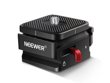 Neewer QRP-1 Aluminum Quick Release Camera Mount Adapter with 1 4  and 3 8  Attachment Thread, 5kg Max. Load Capacity for Tripod, Monopod, Slider, Light Stand, Gimbal & Stabilizer, Phone Mount, DSLR, Mirrorless Camera Online