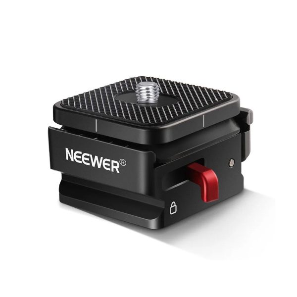 Neewer QRP-1 Aluminum Quick Release Camera Mount Adapter with 1 4  and 3 8  Attachment Thread, 5kg Max. Load Capacity for Tripod, Monopod, Slider, Light Stand, Gimbal & Stabilizer, Phone Mount, DSLR, Mirrorless Camera Online