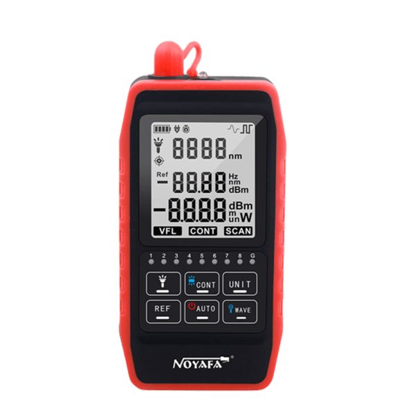 [CLEARANCE] Noyafa NF-908 Mini Optical Cable Power Meter Tester with LED Indicators, VFL Red Light, Remote Adapter and Digital Signal Scanning Function for Cable and Network Testing For Sale