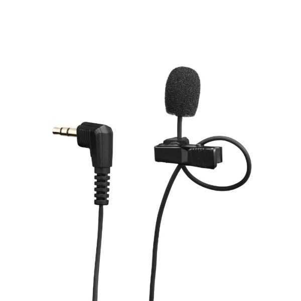 JOBY Wavo Lav PRO Omnidirectional Clip-On Condenser Lavalier Lapel Microphone with 3.5mm TRS Output, Foam Windscreen, Carrying Pouch for Cameras, Audio Recorders and Smartphones | 1718 Fashion