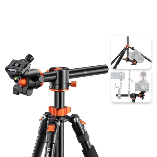 K&F Concept KF09 Series 2-in-1 Aluminum Multifunctional Camera Tripod Monopod Detachable 67 inches 1.7m Transverse Center with Inverted & Overhead Shooting, 16kg Load, Twist Lock, 36mm Metal Ball Head for DSLR Canon Nikon Sony | KF09-085V3 Hot on Sale