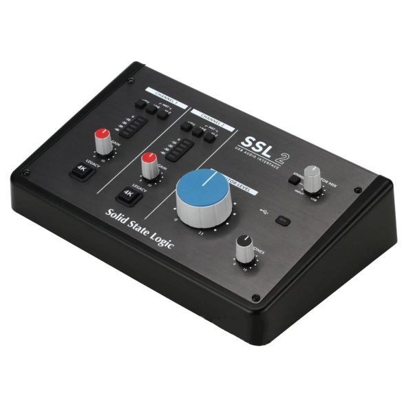 Solid State Logic SSL 2   SSL 2+ Professional Desktop USB-C Audio Interface with Mic Preamps, 24-bit, Legacy 4K Button, Monitor Mix Control Cheap