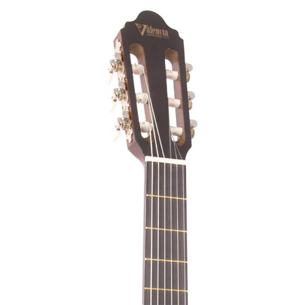 Valencia 200 Hybrid Series Classical 4 4 Acoustic Guitar Antique Natural with Thin Neck, 6-String Nylon, 19 Frets for Student Musicians, Beginner Players | VC204H Cheap