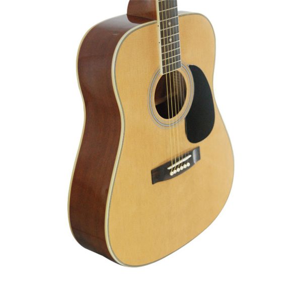 Fernando AW-412C 6-String 20 Frets 41  Dreadnaught Acoustic Guitar with Rosewood Fingerboard, Spruce Top and Glossy Finish for Musicians (Natural) | AW-412C X Hot on Sale