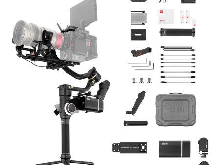 Zhiyun Crane 3S Camera 3-Axis Handheld Gimbal Stabilizer for DSLR, Mirrorless, and Cine Camera with 6.5kg Payload Capacity, 55° Angled Roll Axis, Extendable Arm, Modular Handle Grip & Tripod Online