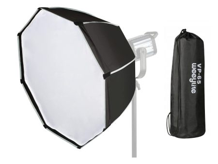 Viltrox Weeylite VP-65 65cm Foldable Octagonal Parabolic Softbox with 41cm Depth, Silver Inner Coating, External Diffuser and Carrying Bag for Weeylite Ninja 400 LED SpotLight Online