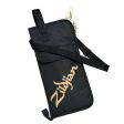 Zildjian Super Drumstick Bag for 12 Pairs Heavy Duty Case with Shoulder Strap and Gold Logo for Drummers | T3256 For Discount