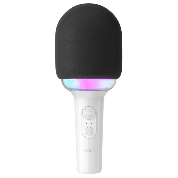 Fifine AmpliSing E2 Wireless Karaoke Microphone with Built-In Speaker, Voice Changer Presets and 5hr Rechargeable Battery for Live Performance (Black, Blue, Pink, White) Discount