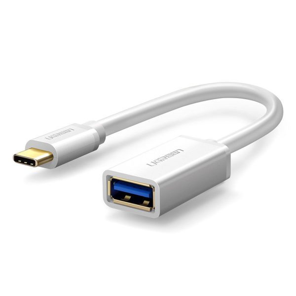 UGREEN High Speed OTG Male to USB-C 3.0 Female Cable (Black, White) External Accessories  | 3070 Online Sale