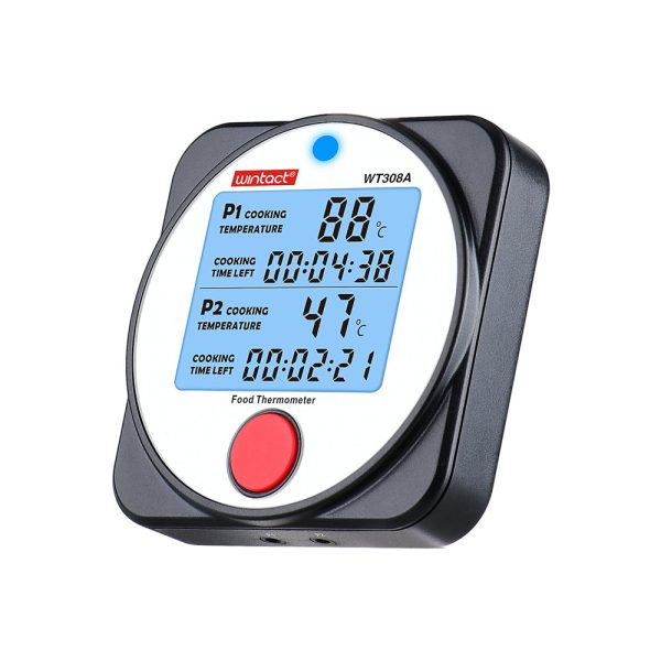 [CLEARANCE] Wintact by Benetech Digital Probe-Type Food Thermometer (Battery Included) for Meat, Fish, Poultry, and Egg Cooking with Data Logging Function, Bluetooth & App Control | WT308A Sale