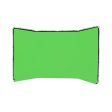 Pxel 2.4 x 4m Panoramic Chroma Key 4-Fold Green Screen Background Muslin Cloth Kit with Foldable Aluminum Butterfly Frame for Photography and Videography | BG-FM2440 Hot on Sale