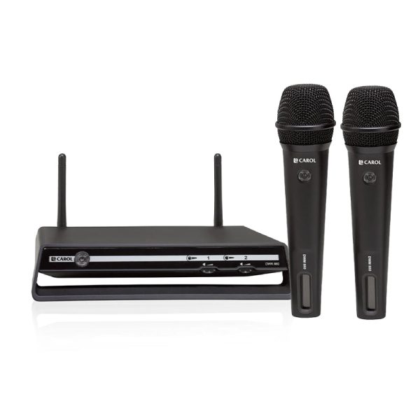 CAROL DWR-882 2.4GHZ Dual Handheld Digital Wireless Microphone with 16 Channel, 20 Meters Transmission Range Online