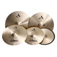 Zildjian A0801R A Rock Pack 4-piece Cymbal Set with 14  Hi-hats, 17  & 19  Crashes, 20  Ride for Drums Cheap