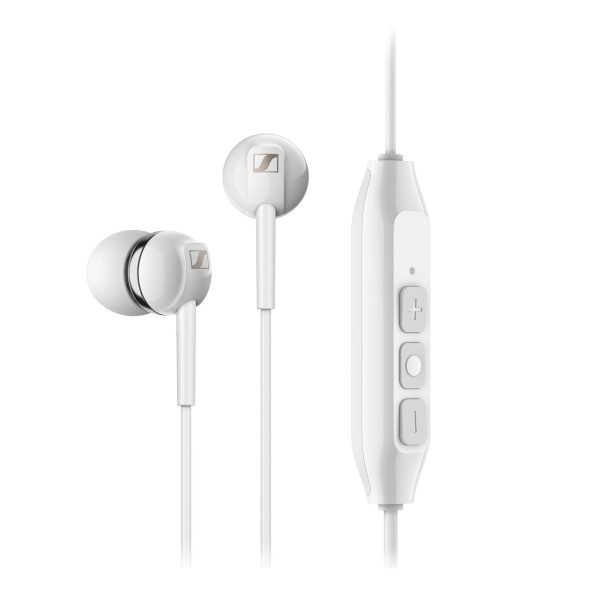 Sennheiser CX 150BT White Wireless In-Ear Headphones 10h Playback Bluetooth 5.0 with Microphone Hands-Free Calls Two Device Connectivity Discount