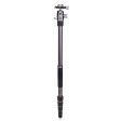 Benro BAT Aluminum Travel Tripod 5-Section Stand with Ball Head Dual Panning Reverse Folding Convertible to Monopod for Professional Photo and Video Production | FBAT05AVX20, FBAT15AVX20 Supply