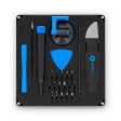 iFixit Essential Electronics Tool Kit with 16 Precision Screwdriver Bits, Magnetized Driver Handle, Integrated SIM Eject Tool, Angle Precision Tweezers, Spundger, and Suction Handle for Computers and Smartphones For Sale