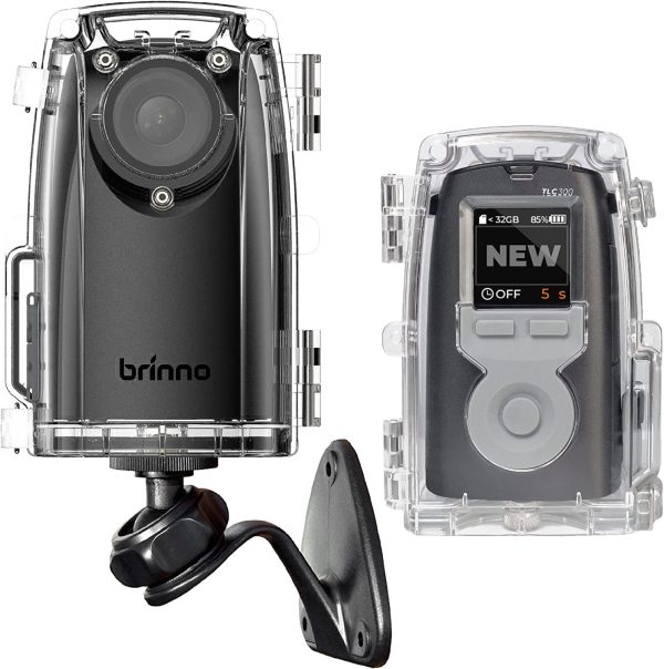 Brinno Time Lapse Camera BCC300-M Bundle FHD 1080p HDR with Waterproof Housing & Wall Mount, 1.44  IPS LCD Screen, Extended Battery Life, Flexible Schedule Setup, Interchangeable Lens, and Multilingual OS Supply