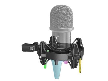 [CLEARANCE] Fifine SK78 8  RGB Shock Mount Microphone Holder with 22mm Diameter Threads, Adjustable Knobs for Gaming, Recording Online Sale