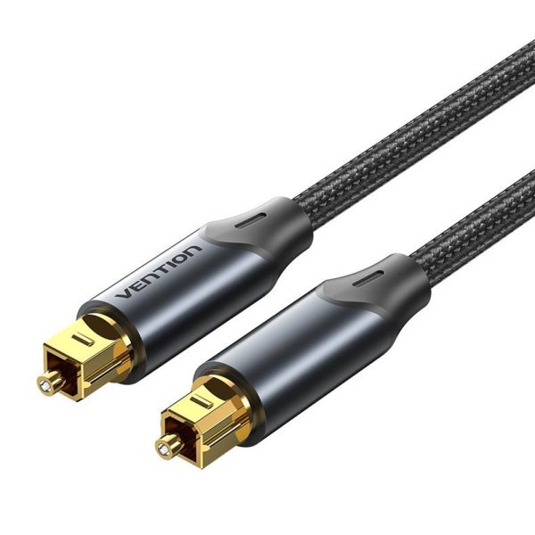 [CLEARANCE] Vention (1m - 15m) Digital Toslink Optical Fiber Audio Extension Cable Aluminum Alloy Type Gold-Plated for TV, PS4, PlayStation, Xbox, PC, Gaming, Camera, Printer | BAVB Series For Cheap