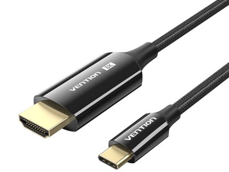 Vention (1.8m) 8K 60Hz HDMI ,USB Type C to USB-C Video Display Cable with 240Hz Refresh rate, Dolby Atmos, 12-Bit Color Depth, High Dynamic Range (HDR), Multiple Display Modes for Smartphones, Tablet, Laptop, PC, TV, Monitor, Projector | CRCBAC For Cheap